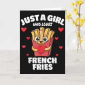 Just A Girl Who Loves French Fries, French Fries L Karte (Gelbe Blume)