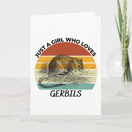 Just a girl who loves gerbils karte (Vorderseite)