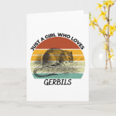 Just a girl who loves gerbils karte (Gelbe Blume)