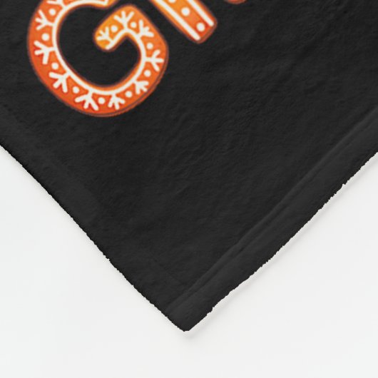 Just A Girl Who Loves Gingerbread Man Funny Christ Fleecedecke (Ecke)