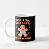 Just A Girl Who Loves Gingerbread Man Funny Christ Kaffeetasse (Links)