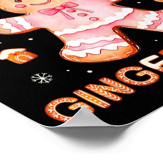 Just A Girl Who Loves Gingerbread Man Funny Christ Poster (Ecke)