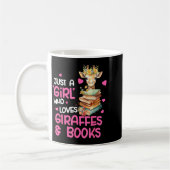 Just A Girl Who Loves Giraffes And Books Cute Read Kaffeetasse (Links)