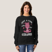 Just A Girl Who Loves Giraffes  Giraffe Sweatshirt (Vorne ganz)