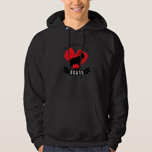 Just A Girl Who Loves Goats Farm Animal Farmer Hoodie (Vorderseite)