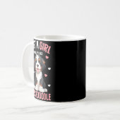 Just A Girl Who Loves Her Aussiedoodle Aussie Dood Kaffeetasse (Vorderseite Links)