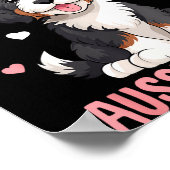 Just A Girl Who Loves Her Aussiedoodle Aussie Dood Poster (Ecke)