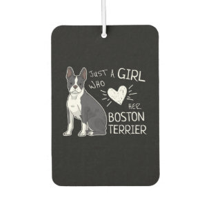 Just A Girl Who Loves Her Boston Terrier Premium Autolufterfrischer