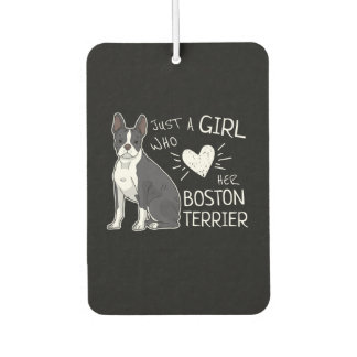Just A Girl Who Loves Her Boston Terrier Premium Autolufterfrischer