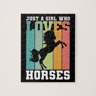 Just a girl who loves Horses Horse Girl Puzzle