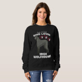Just A Girl Who Loves Irish Wolfhounds Cute Kids T Sweatshirt (Vorne ganz)