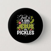 Just A Girl Who Loves Jesus And Ckles Button (Vorderseite)
