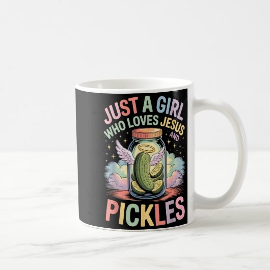 Just A Girl Who Loves Jesus And Ckles Funny Design Kaffeetasse (Rechts)