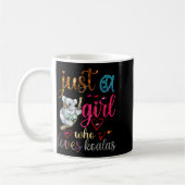 Just A Girl Who Loves Koala Bear Dad Mom Boy Koala Kaffeetasse (Links)