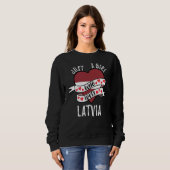 Just A Girl Who Loves Latvia Sweatshirt (Vorne ganz)
