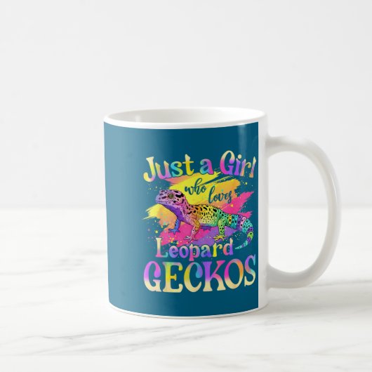Just A Girl Who Loves Leopard Geckos  Kaffeetasse (Rechts)