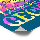 Just A Girl Who Loves Leopard Geckos  Poster (Ecke)