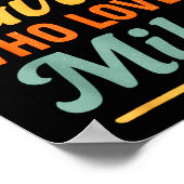 Just A Girl Who Loves Mike Retro Name Design  Poster (Ecke)