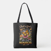 Just a Girl Who Loves Monarchs Tasche (Rückseite)