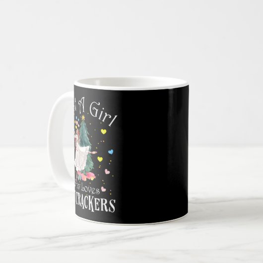 Just A Girl Who Loves Nutcrackers Funny Ballet Chr Kaffeetasse (Vorderseite Links)