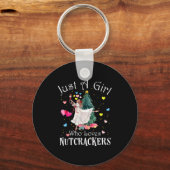 Just A Girl Who Loves Nutcrackers Funny Ballet Chr Schlüsselanhänger (Vorderseite)