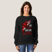 Just A Girl Who Loves Orcas Killer Whales Christma Sweatshirt (Vorne ganz)