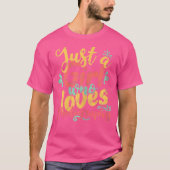 Just A Girl Who Loves Photography T Shirt For Girl (Vorderseite)