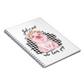 Just a Girl who loves pigs Notizblock (Rechte Seite)