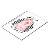 Just a Girl who loves pigs Notizblock (Linke Seite)