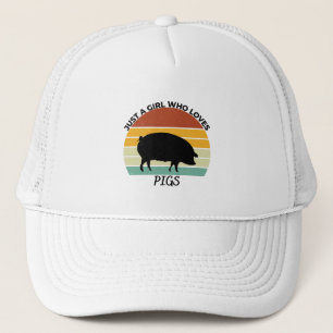 Just a Girl who loves pigs Truckerkappe