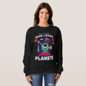 Just A Girl Who Loves Planets Cute Space & Aliens  Sweatshirt (Vorne ganz)