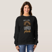 Just A Girl Who Loves Plants Bohemian Rainbow Boho Sweatshirt (Vorne ganz)