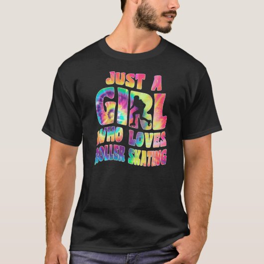 Just A Girl Who Loves Roller Skating Inline Skater T-Shirt (Vorderseite)