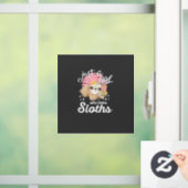 Just A Girl Who Loves Sloth Tee Cute Sloth Lover G Fensteraufkleber (Zuhause)