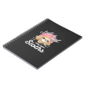 Just A Girl Who Loves Sloth Tee Cute Sloth Lover G Notizblock (Linke Seite)