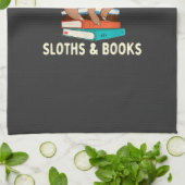 Just A Girl Who Loves Sloths & Books - Bookworm Re Geschirrtuch (Gefaltet)