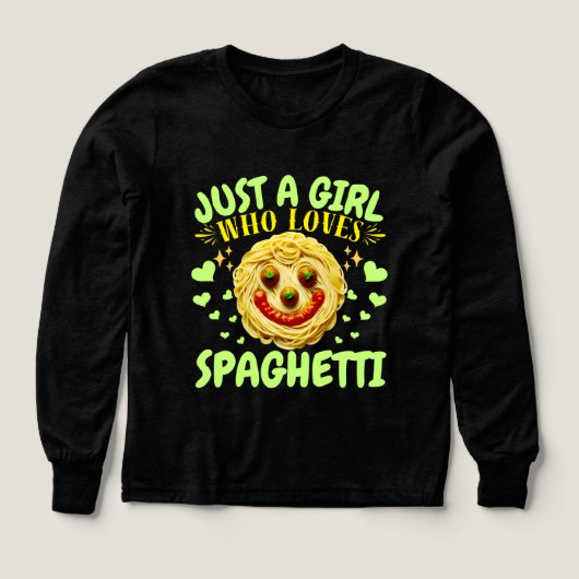 just a girl who loves spaghetti design (Design Vorderseite)