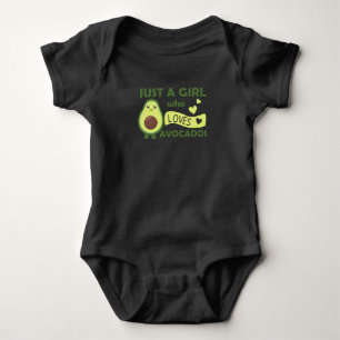Just A Girl's Avocado Lieben Sweet Avocado Baby Strampler