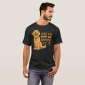 Just A Happy Dog Groomer Golden Retriever Vet Pet  T-Shirt (Vorne ganz)