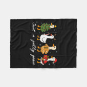 Just A Jolly Cute Goose Funny Merry Goosemas Chris Fleecedecke (Vorderseite (Horizontal))