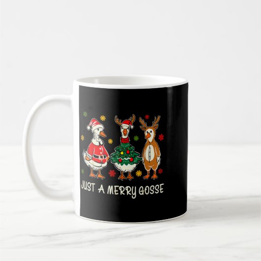 Just A Jolly Cute Goose Funny Merry Goosemas Chris Kaffeetasse (Links)