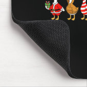 Just A Jolly Cute Goose Funny Merry Goosemas Chris Mousepad (Ecke)
