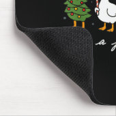 Just A Jolly Cute Goose Funny Merry Goosemas Chris Mousepad (Ecke)