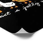 Just A Jolly Cute Goose Funny Merry Goosemas Chris Poster (Ecke)
