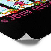 Just A Jolly Goose Christmas Santa Bow Xmas Light  Poster (Ecke)