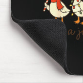 Just A Jolly Goose Christmas Silly Goose Funny Xma Mousepad (Ecke)