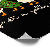 Just A Jolly Goose Christmas Silly Goose Funny Xma Poster (Ecke)