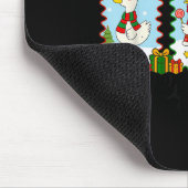Just A Jolly Goose Funny Goose Santa Reindeer Cute Mousepad (Ecke)