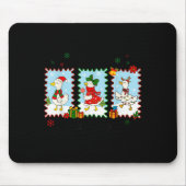 Just A Jolly Goose Funny Goose Santa Reindeer Cute Mousepad (Vorne)