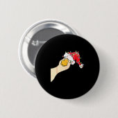 Just A Jolly Goose Funny Silly Goose Santa Christm Button (Vorne & Hinten)
